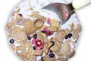 Knusper Dinkelflakes mit Früchten und Schafmilch nach dem issgesund-Rezept