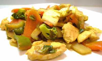 Curry-Gemüse aus dem Wok nach dem issgesund-Rezept