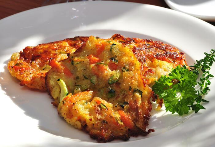 Gemüsepuffer light nach dem issgesund-Rezept