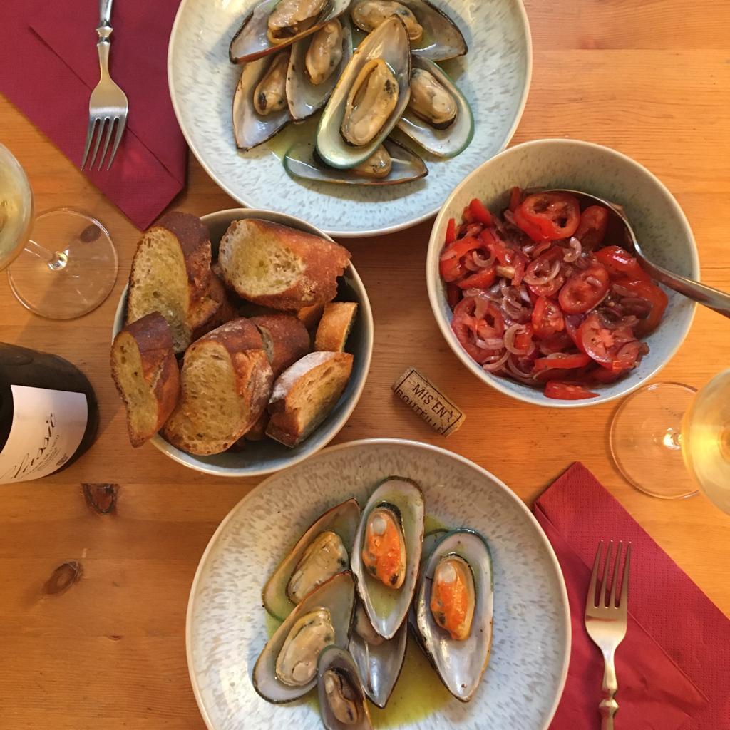 Miesmuscheln in Weißweinsauce © issgesund